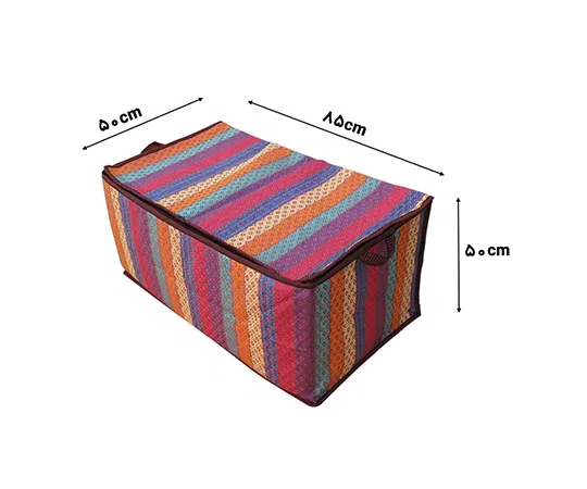 بقچه لباس زیپدار جاجیم سایز (50×50×85)